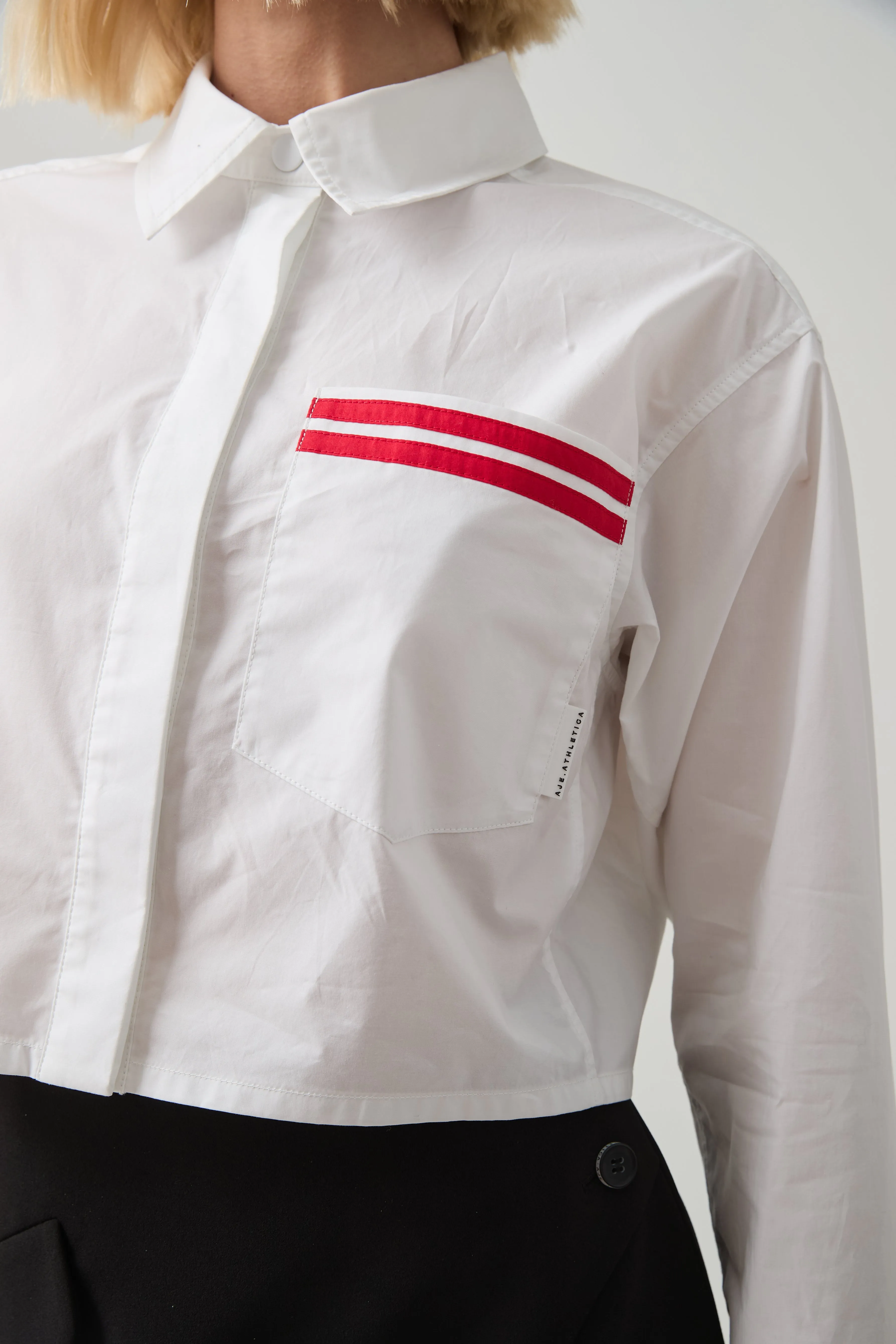 Cropped Cotton Shirt 462 sold by Aje product image thumbnail 4