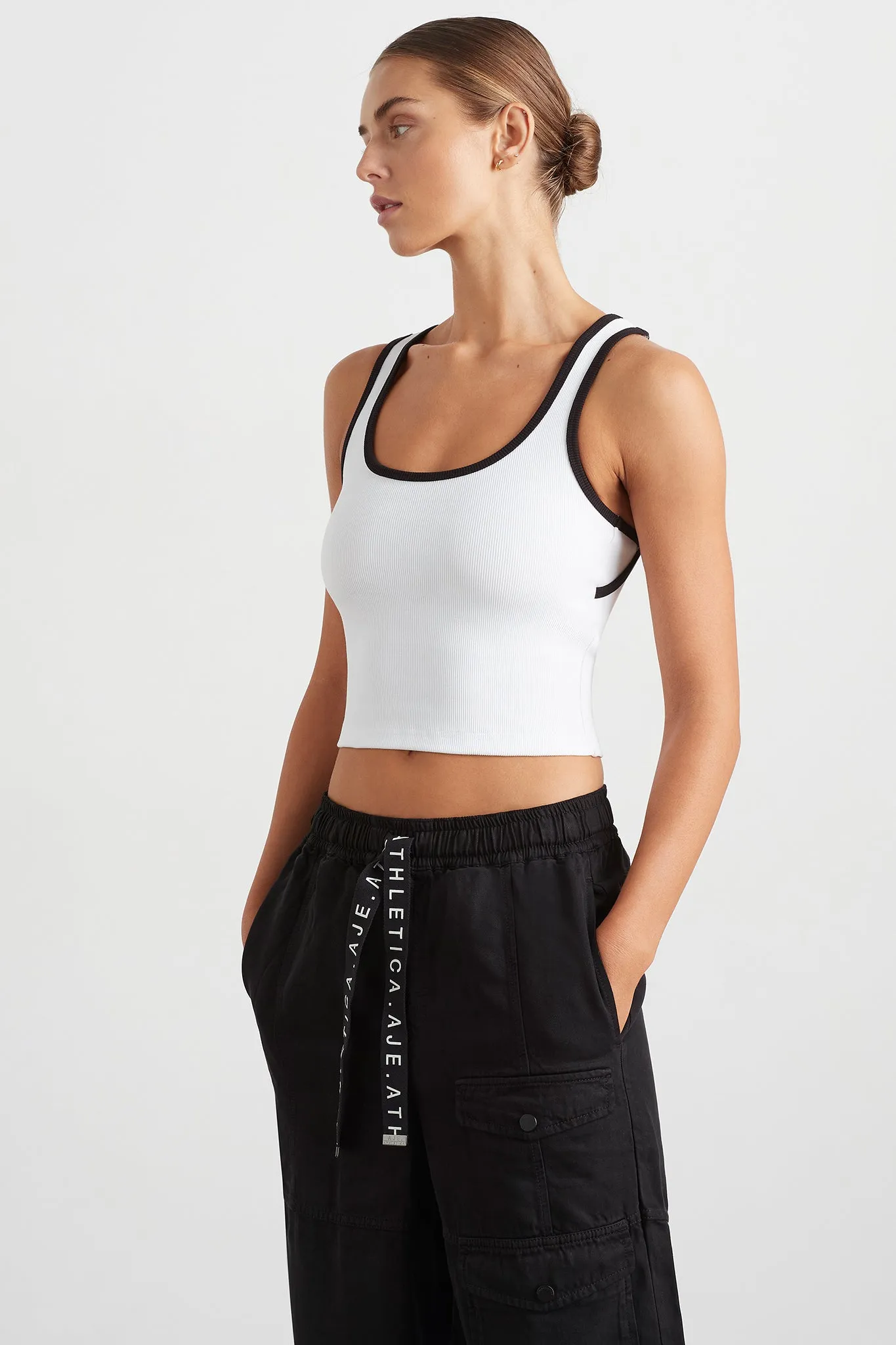 Interlock Ribbed Crop Tank 142 sold by Aje product image thumbnail 3