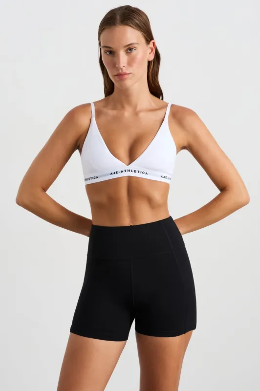 Triangle Logo Sports Bra 397 made by Aje