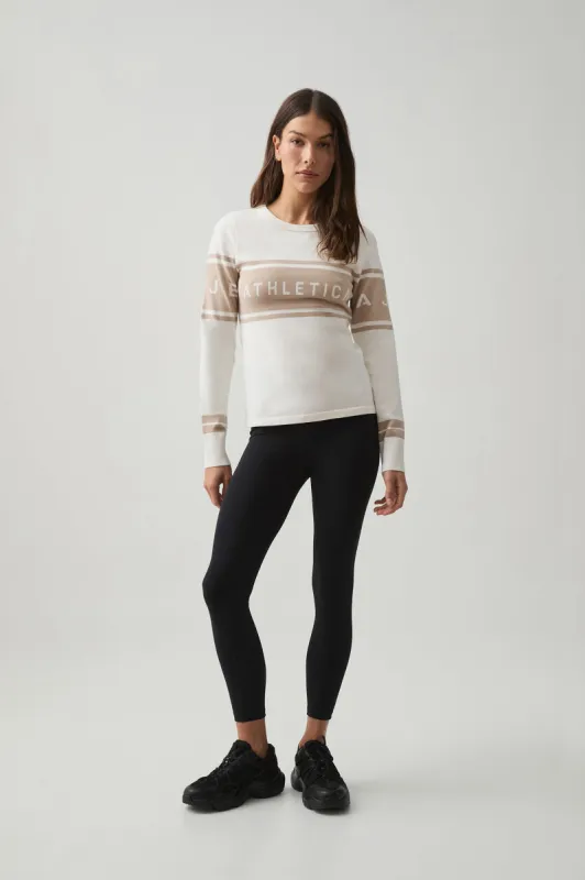 Long Sleeve Logo Knit Top 407 sold by Aje