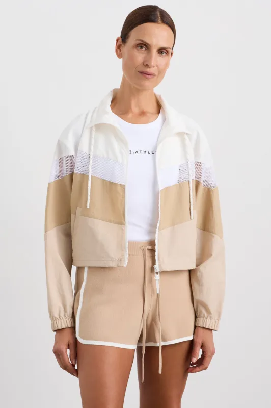 Colour Block Cropped Jkt 787 sold by Aje