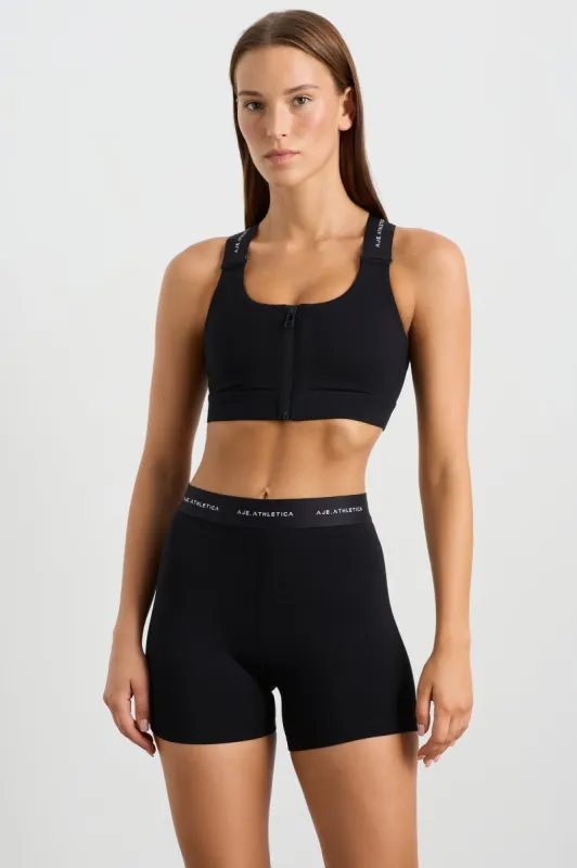 Contrast Zip Sports Bra 304 sold by Aje