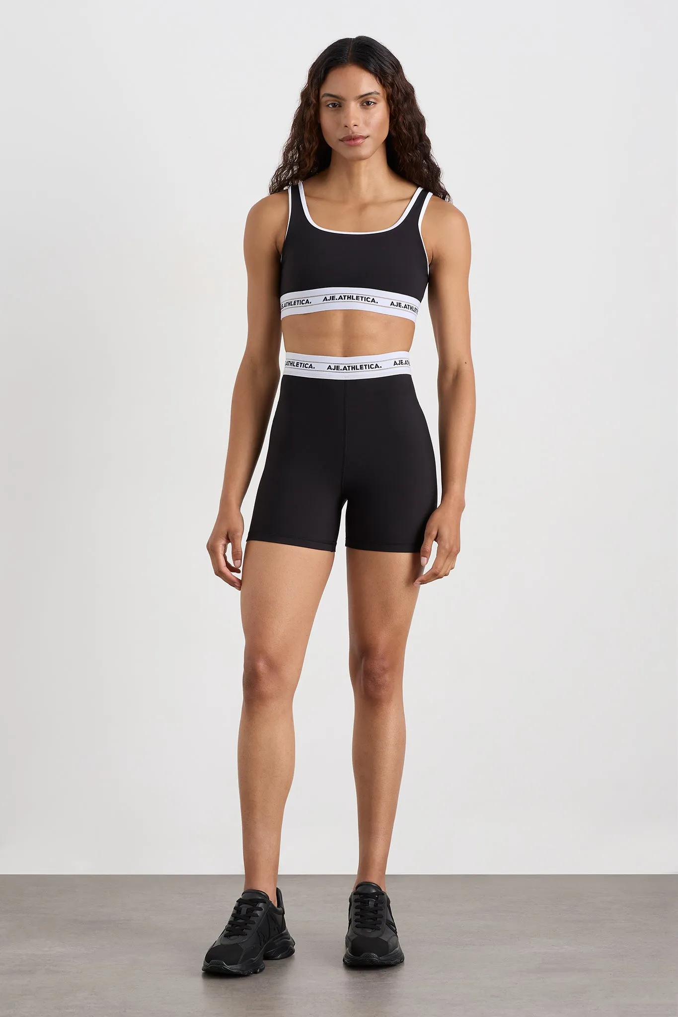 Elastic Logo Bike Shorts 601 sold by Aje