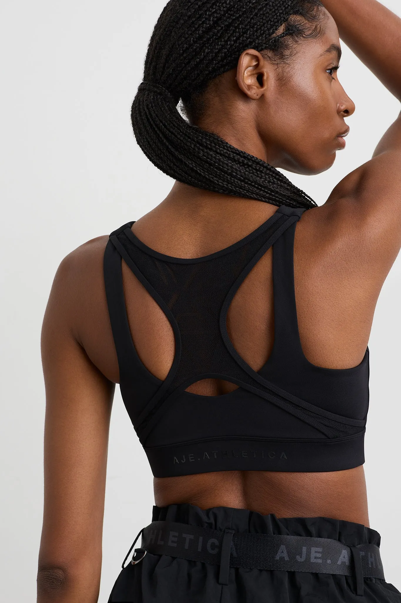 Spiderback Logo Mesh Bra 369 sold by Aje product image thumbnail 5