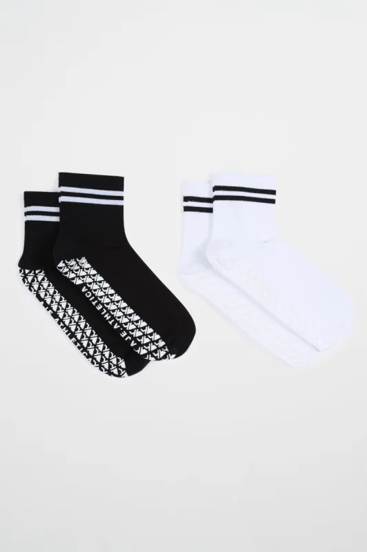 Half Crew Grip Sock Pair 046 made by Aje