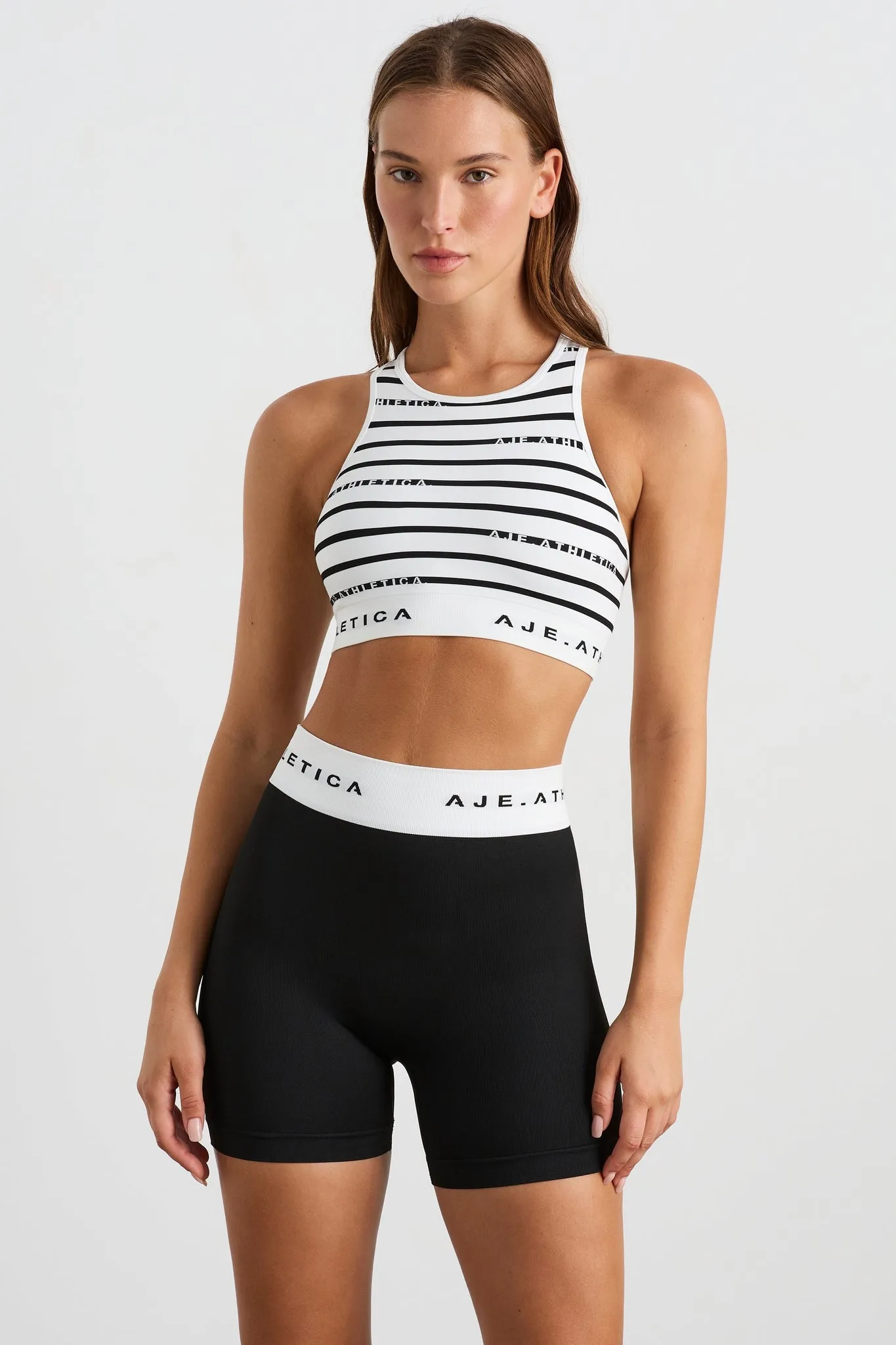 Jacquard Stripe Sports Bra 331 sold by Aje product image thumbnail 3