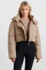 Cropped Hooded Puffer Jacket 764 sold by Aje