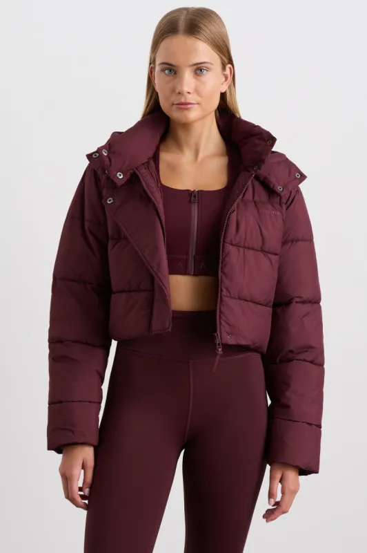 Cropped Hooded Puffer Jkt 764 sold by Aje