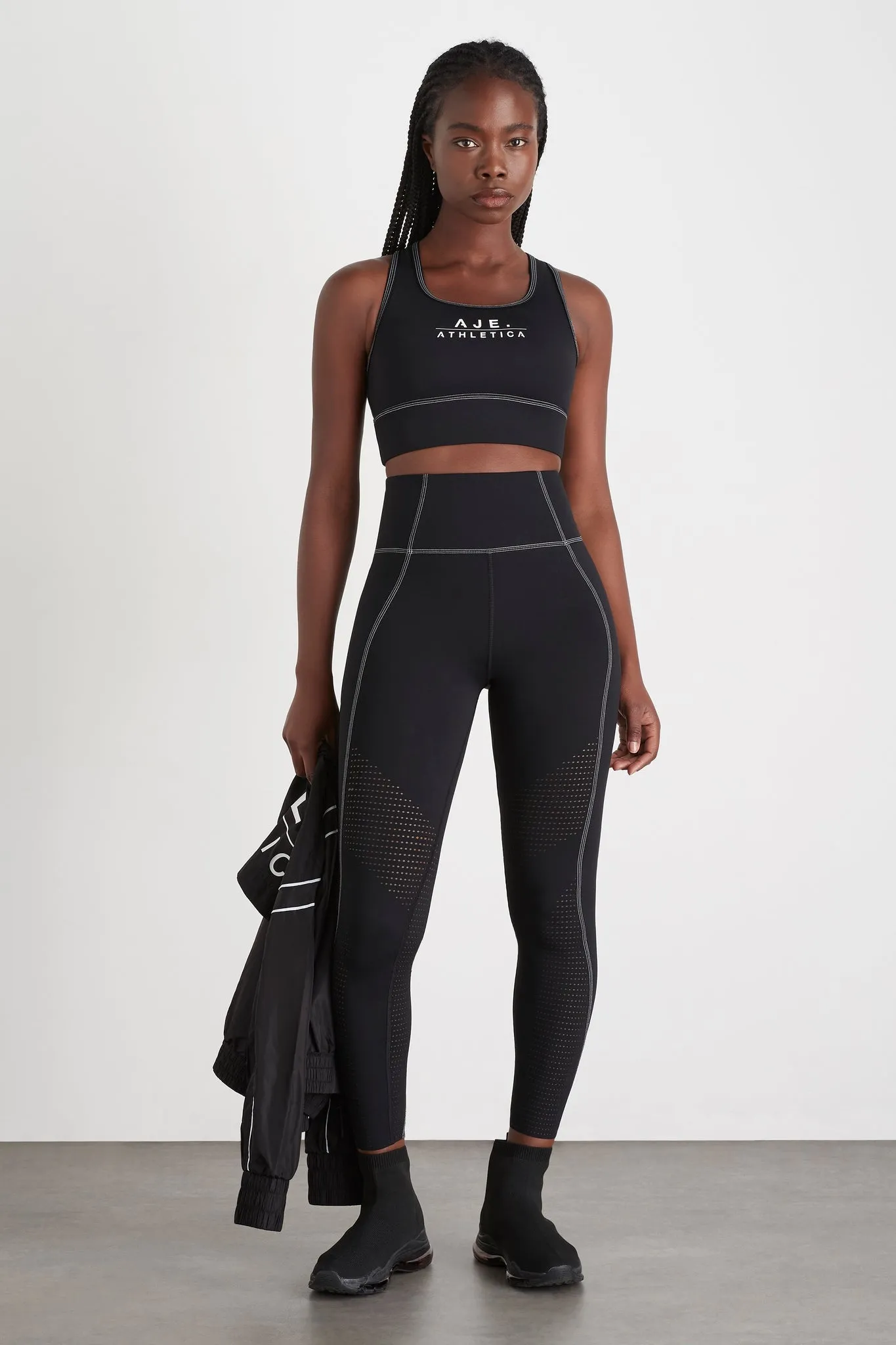 Classic Laser Cut Full Length Legging 202 sold by Aje