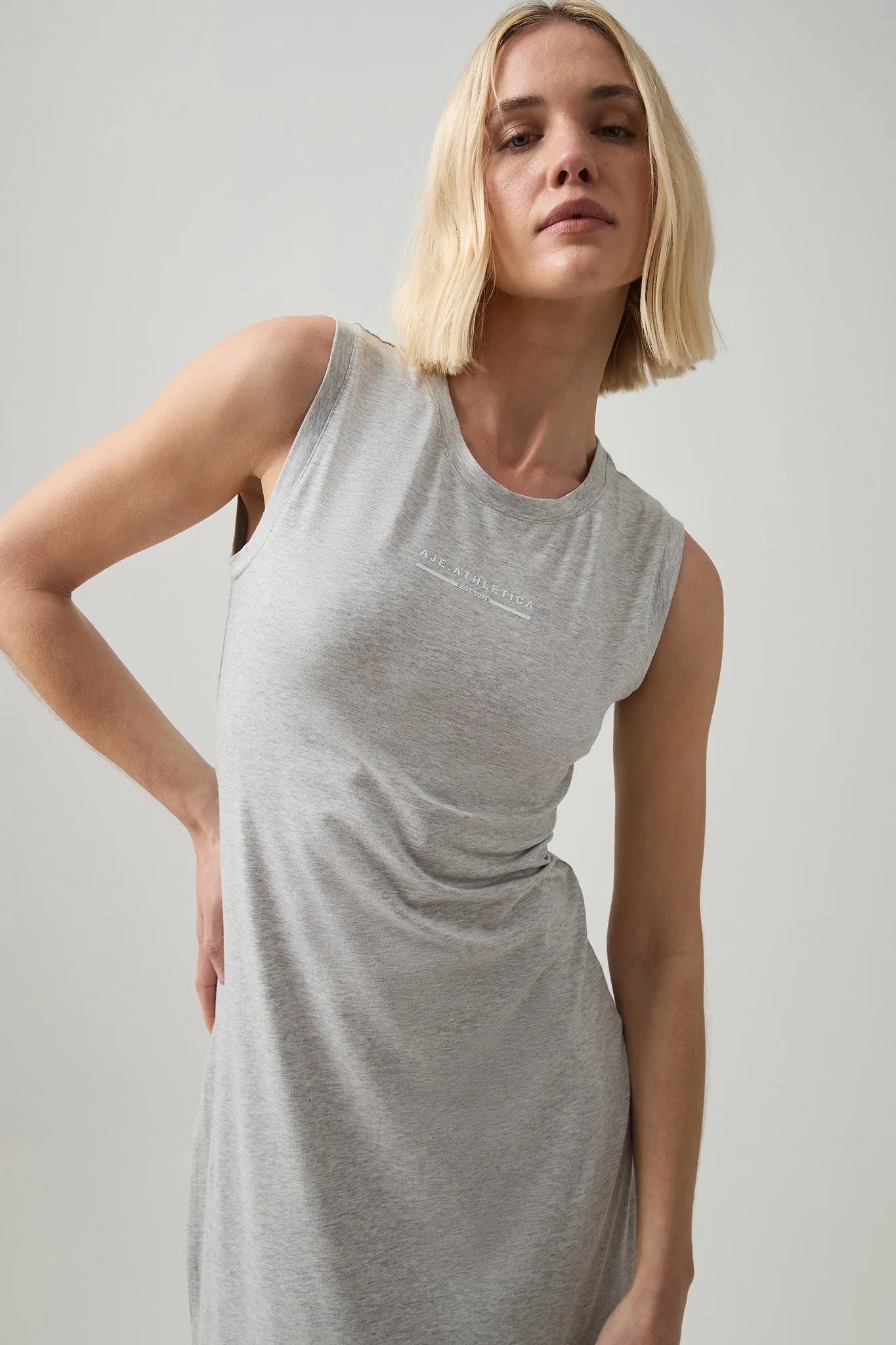 Split Hem Jersey Dress 816 sold by Aje product image thumbnail 3