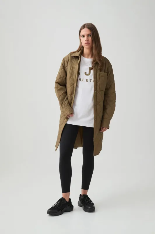 Longline Quilted Jacket 787 sold by Aje