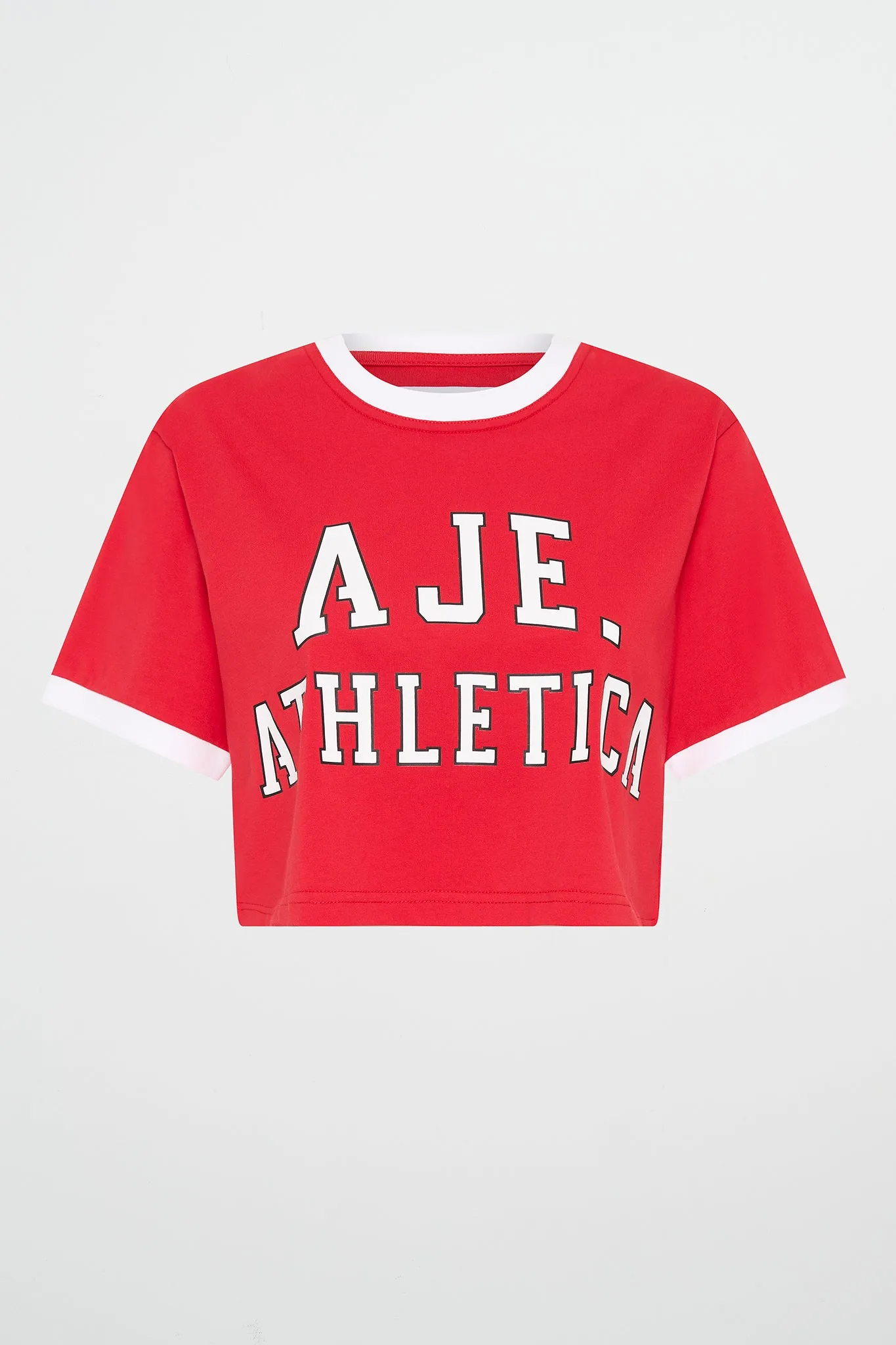 Cropped Contrast Logo Tee 105 sold by Aje product image thumbnail 2