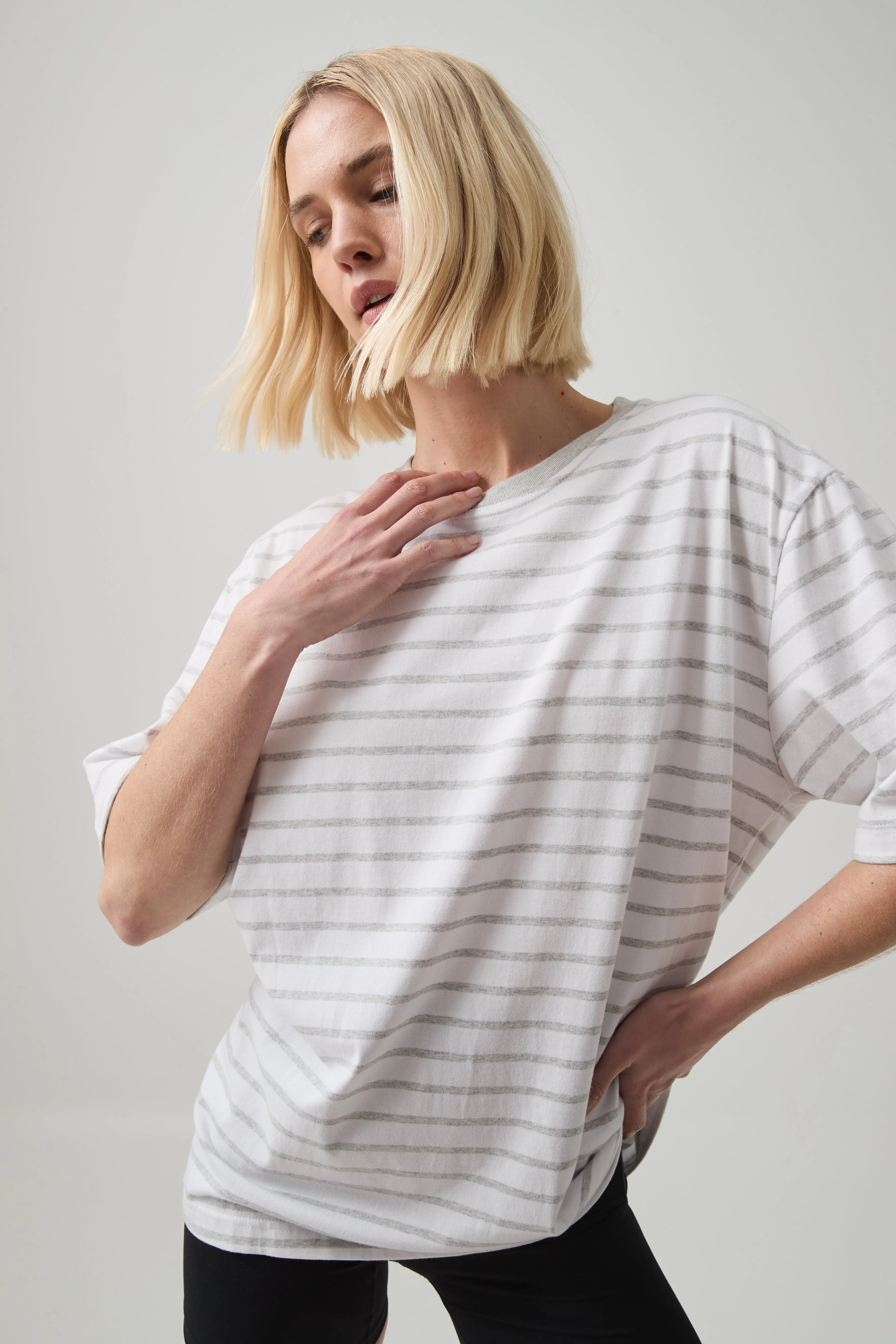 Stripe Logo Tee 102 sold by Aje product image thumbnail 3