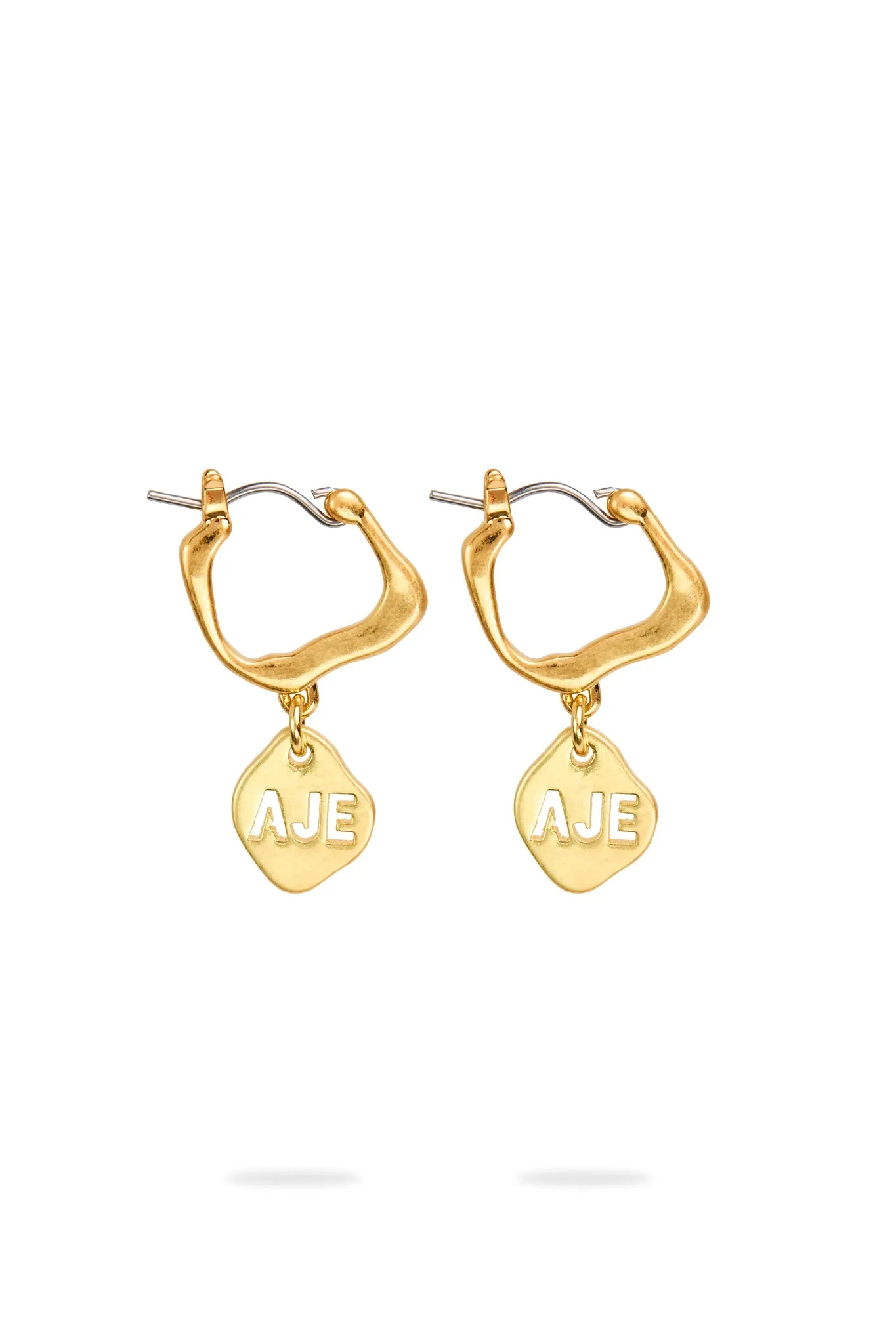 Aje Cutout Drop Hoop Earrings sold by Aje