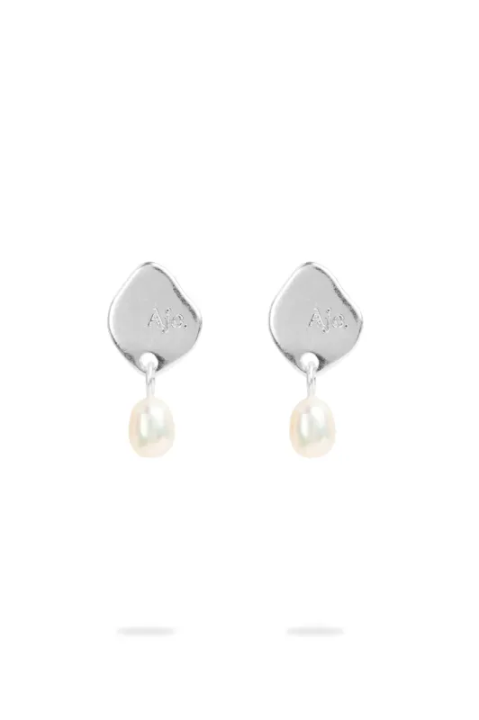 Aje Pear Logo Drop Stud sold by Aje