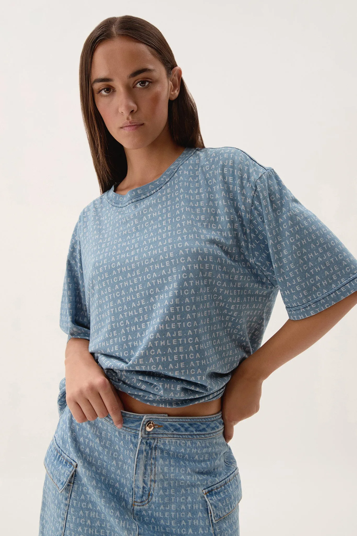 Logo Print Tee 102 sold by Aje