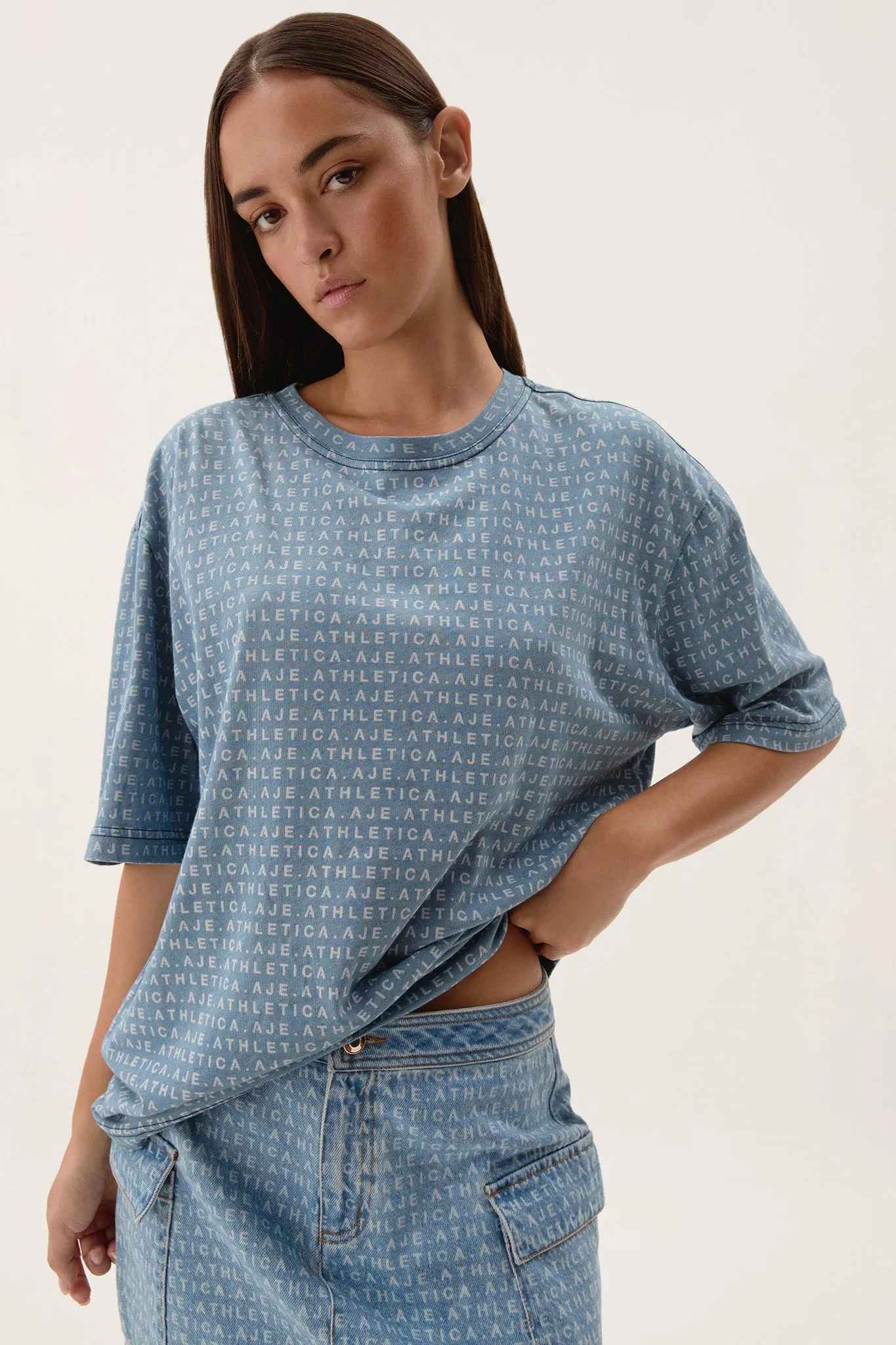 Logo Print Tee 102 sold by Aje product image thumbnail 4