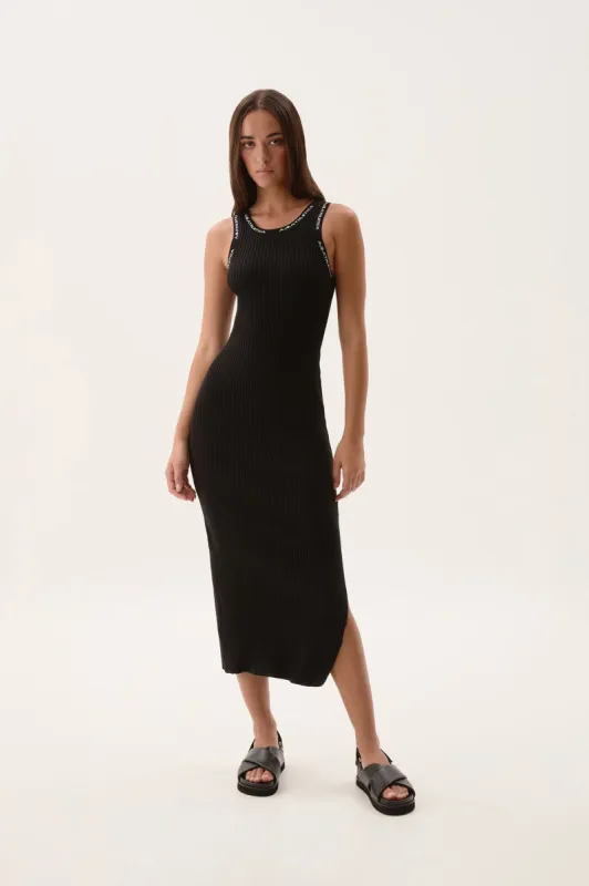 Knitted Logo Maxi Dress 821 sold by Aje