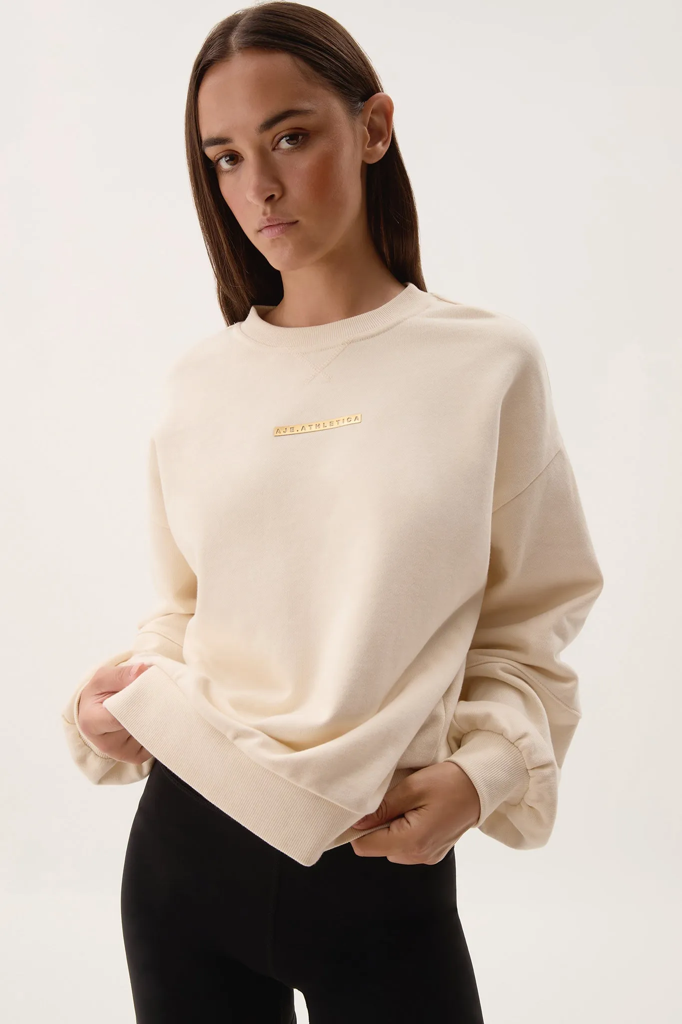 Gold Logo Crew 401 sold by Aje product image thumbnail 3