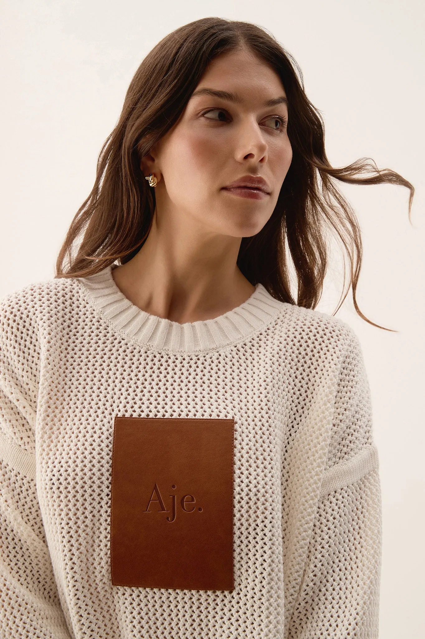 Prima Logo Knit Jumper sold by Aje product image thumbnail 4