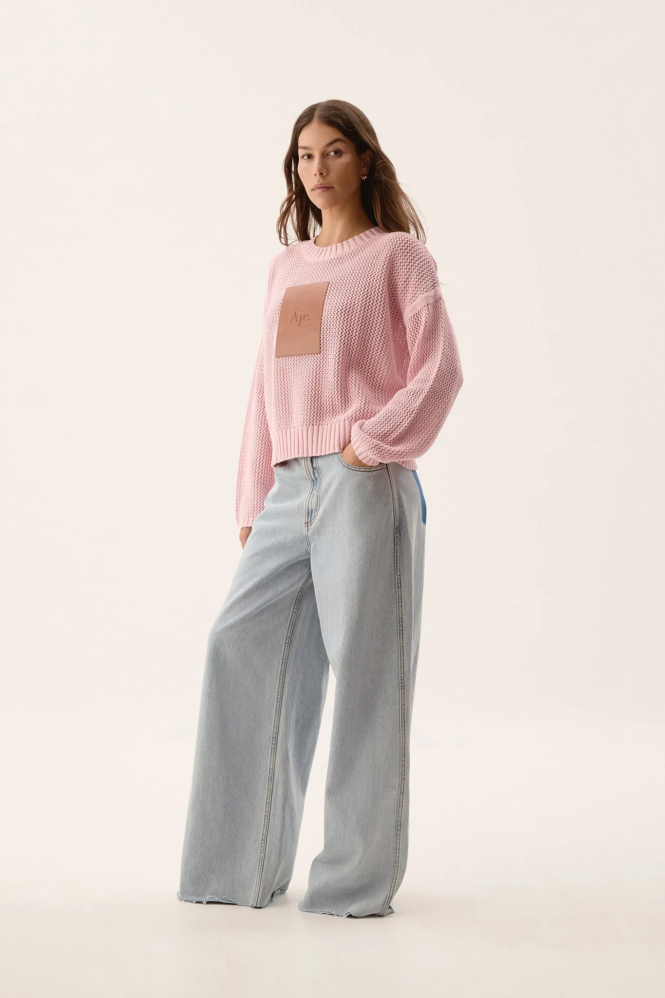 Prima Logo Knit Jumper sold by Aje product image thumbnail 4