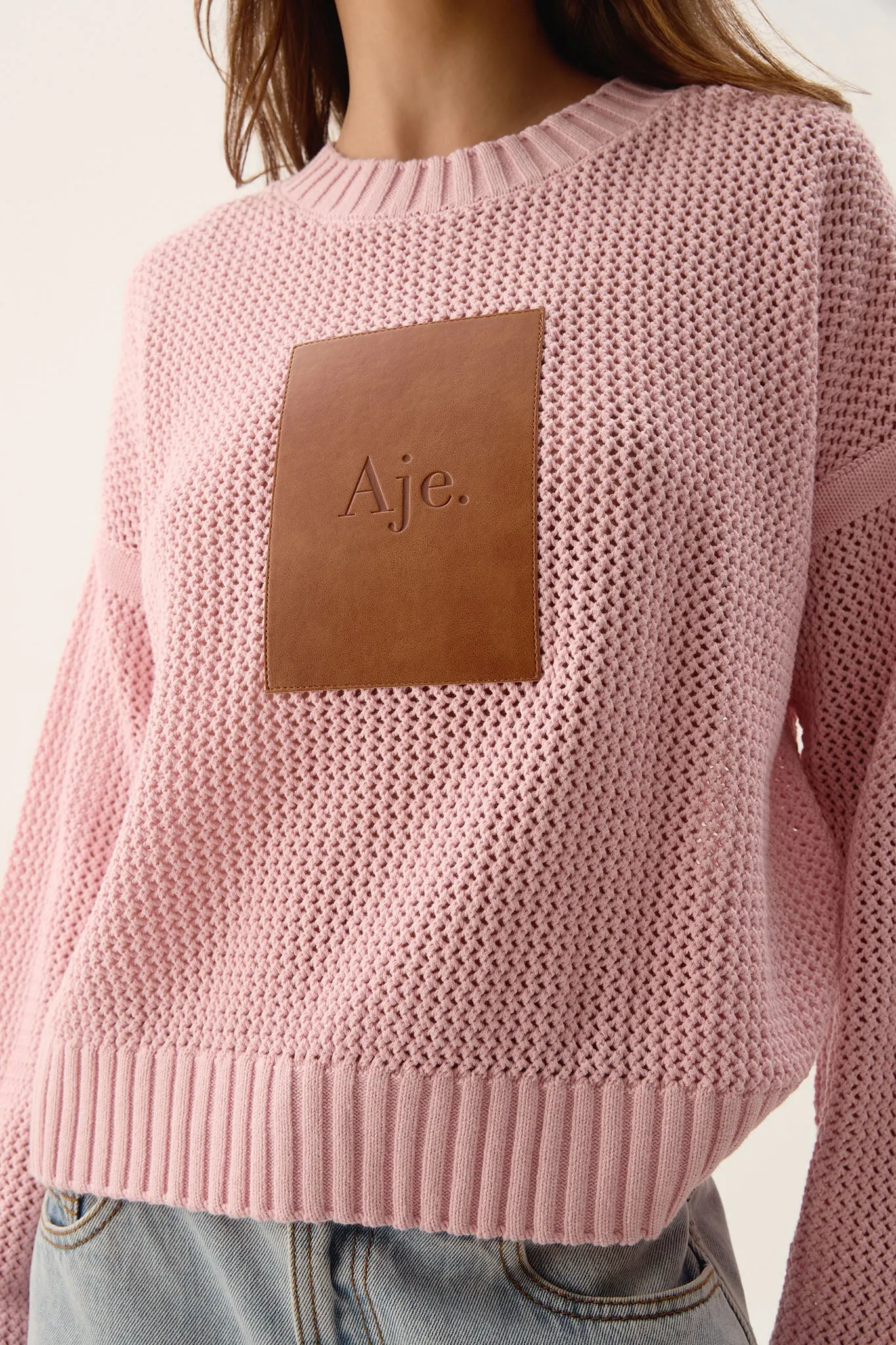 Prima Logo Knit Jumper sold by Aje product image thumbnail 5