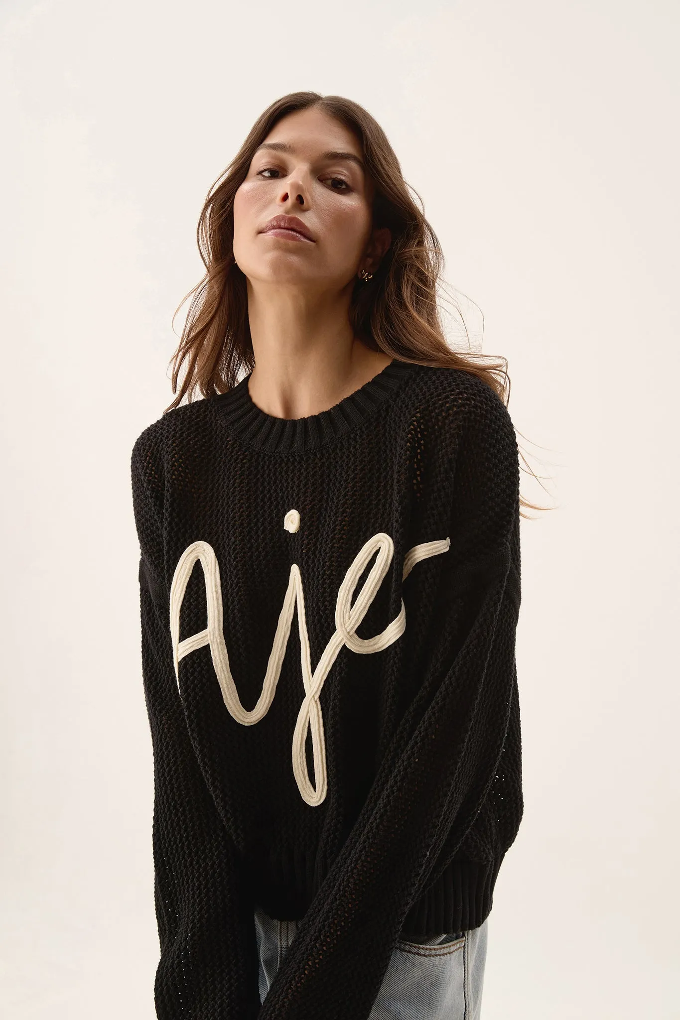 Mural Oversized Logo Jumper sold by Aje product image thumbnail 4