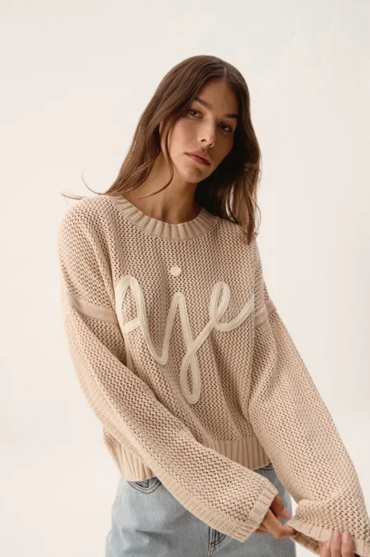 Mural Oversized Logo Jumper sold by Aje