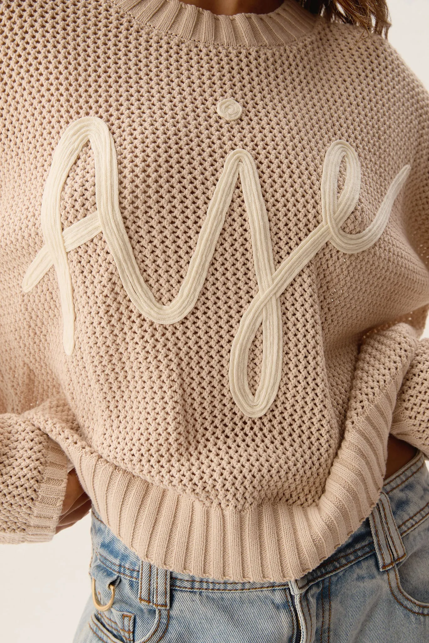 Mural Oversized Logo Jumper sold by Aje product image thumbnail 5