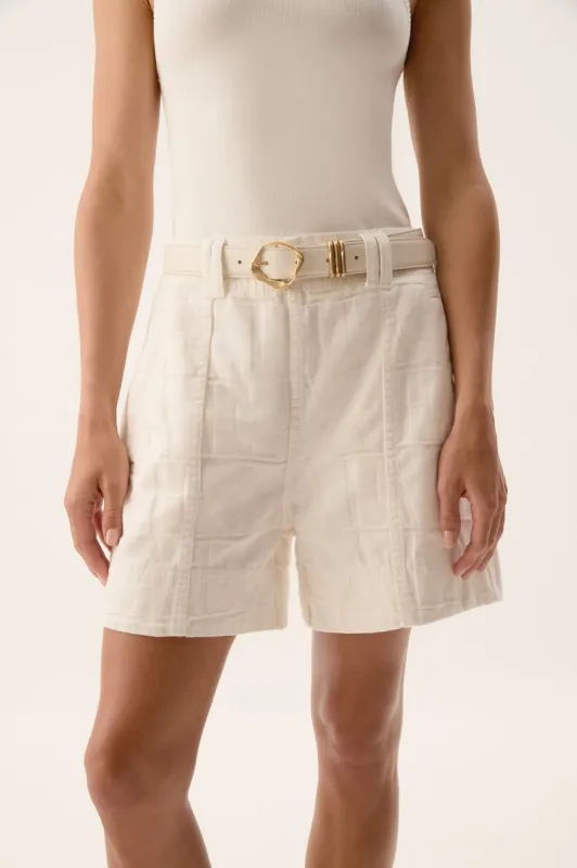 Helm Denim Short sold by Aje