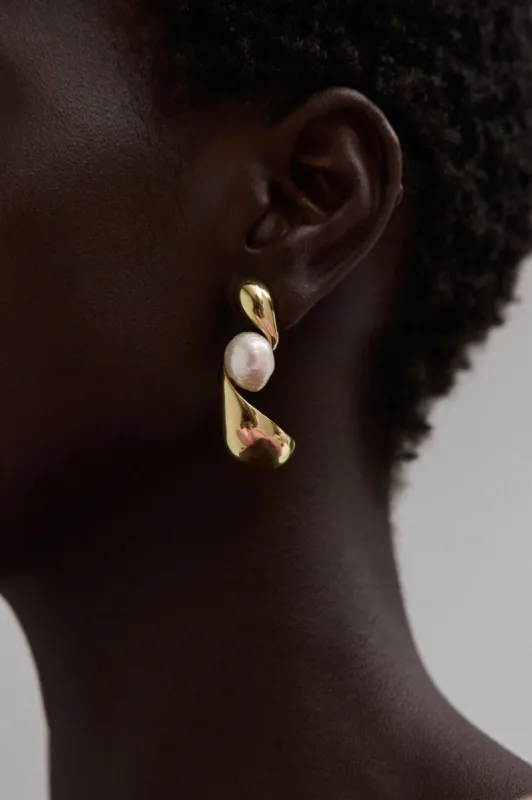 Fold Earring sold by Aje