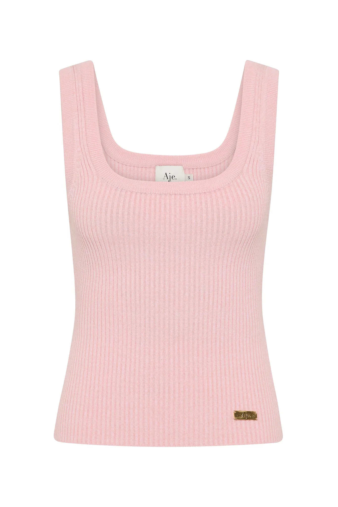 Bronte Scoop Neck Rib Tank sold by Aje product image thumbnail 2