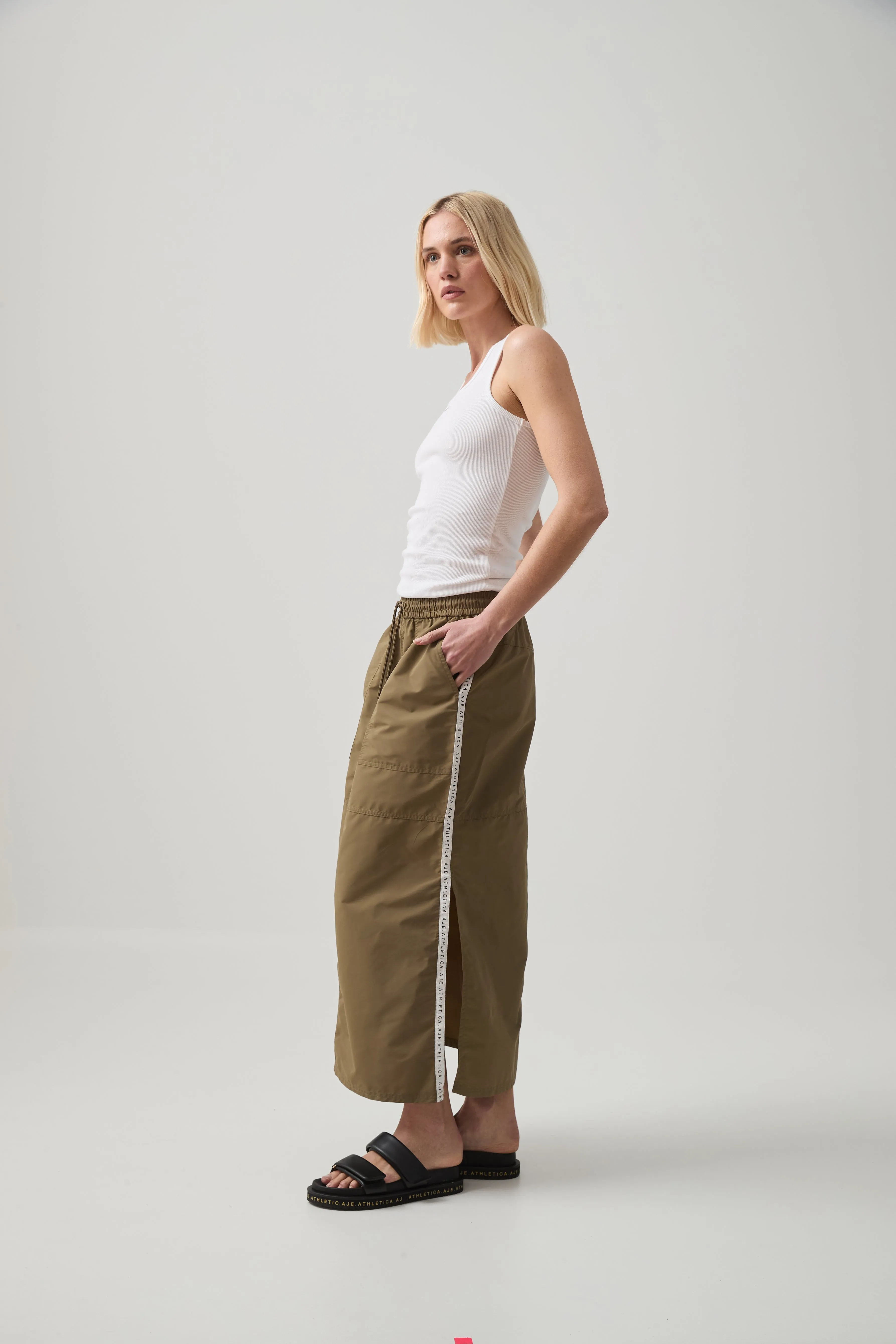 Logo Tape Spray Midi Skirt 647 sold by Aje product image thumbnail 4
