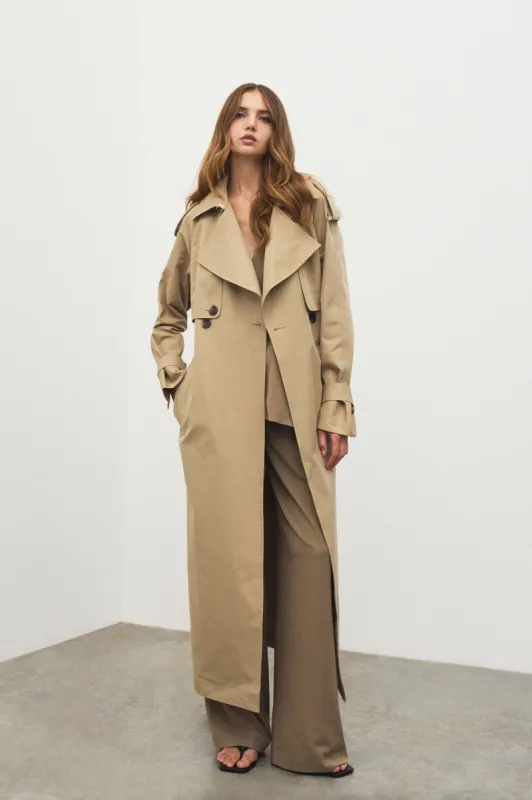 Mineral Trench Coat made by Aje