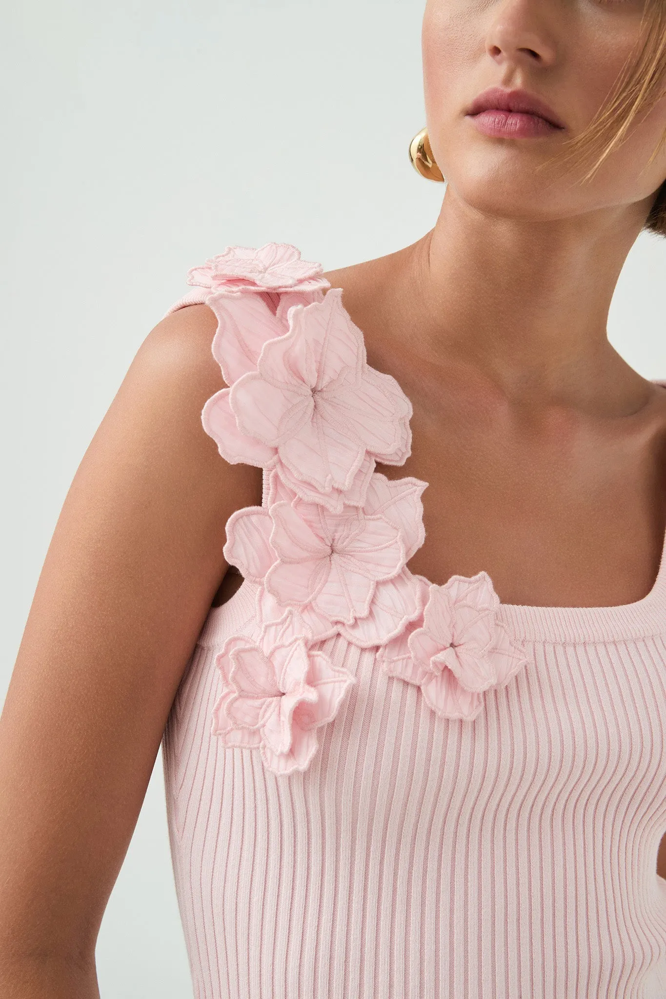 Splendour Flower Knit Tank sold by Aje product image thumbnail 4