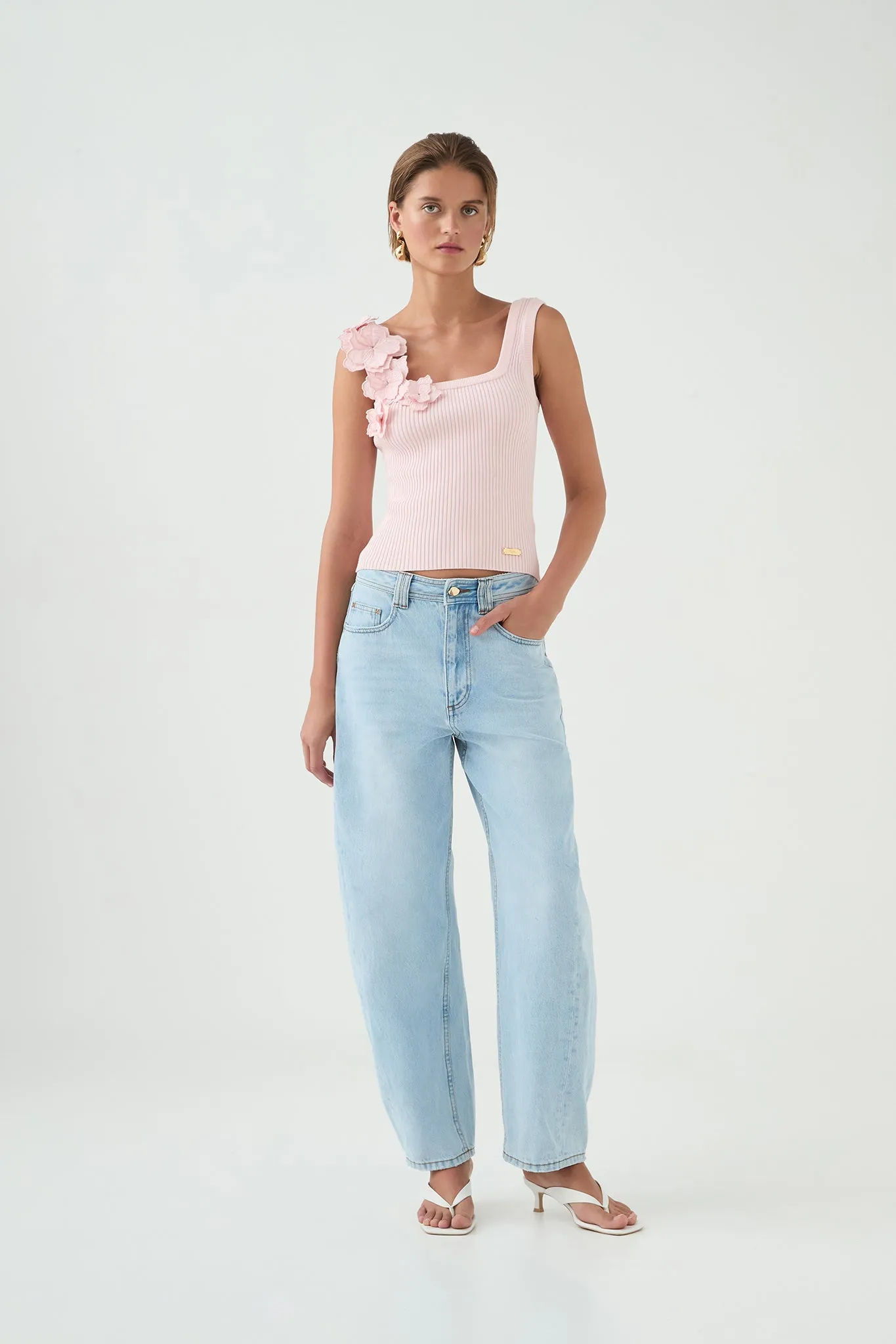 Splendour Flower Knit Tank sold by Aje product image thumbnail 3