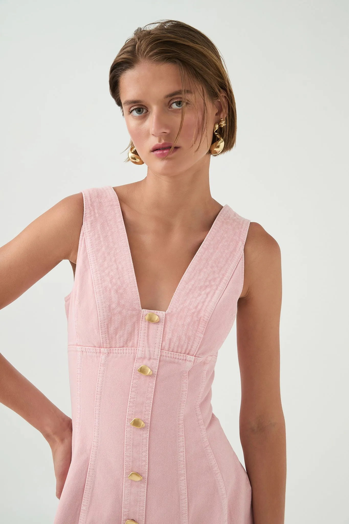 Ayden Denim Mini Dress sold by Aje product image thumbnail 5