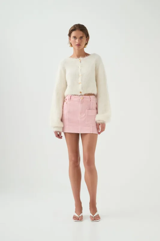 Ayden Denim Micro Skirt sold by Aje