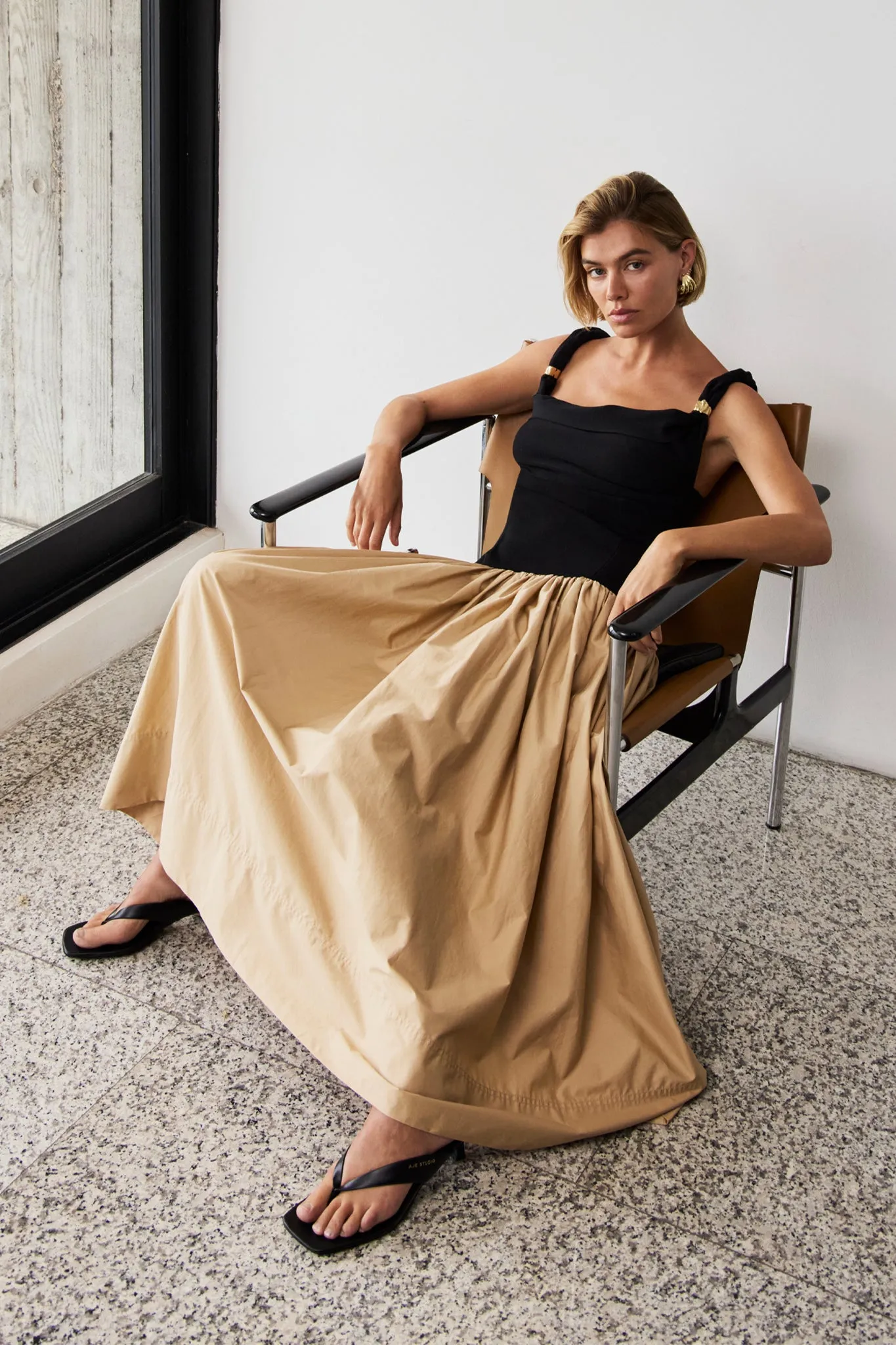 Halcyon Knit Midi Dress sold by Aje