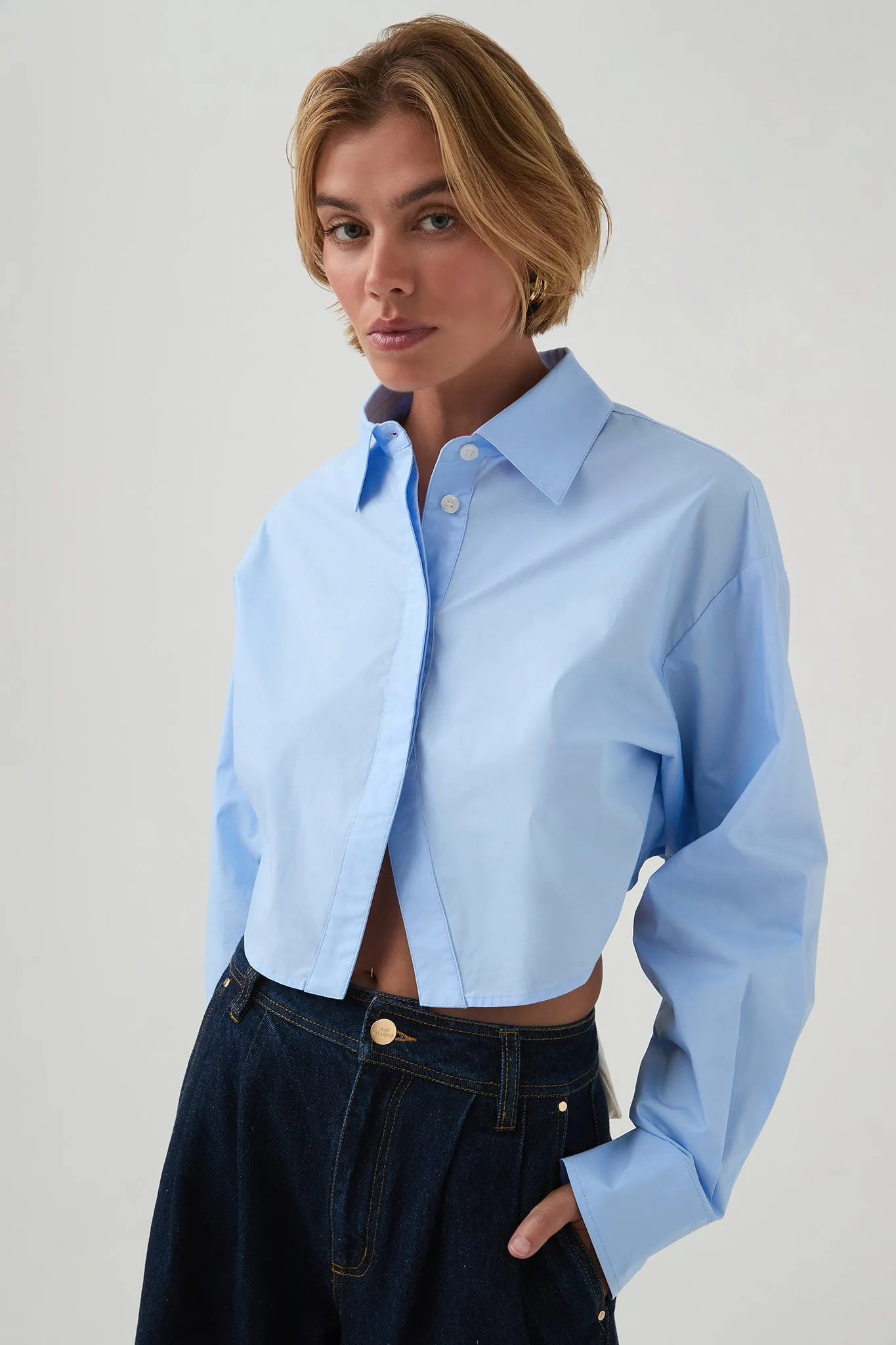 Havana Cropped Shirt sold by Aje