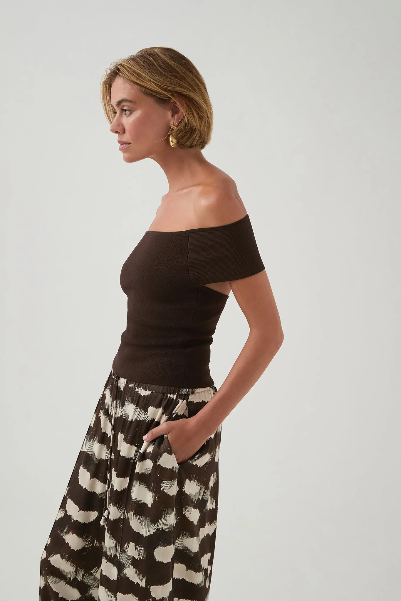 Deia Off Shoulder Knit Top sold by Aje product image thumbnail 4