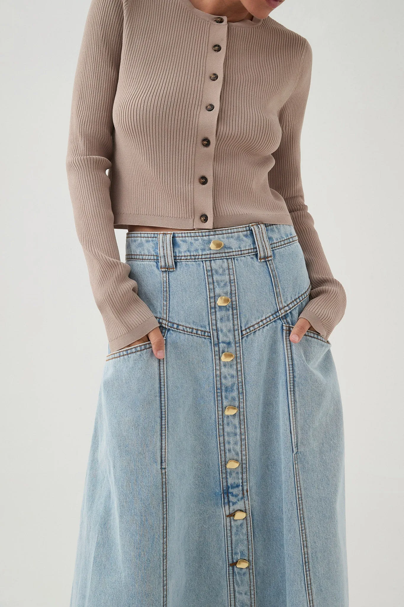 Deia Cropped Knit Cardigan sold by Aje product image thumbnail 4