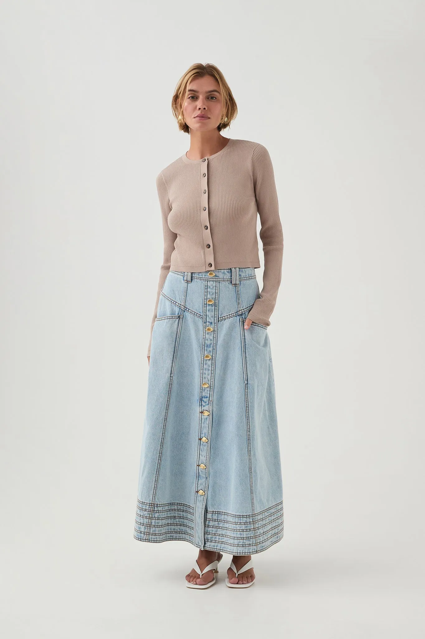 Deia Cropped Knit Cardigan sold by Aje product image thumbnail 3