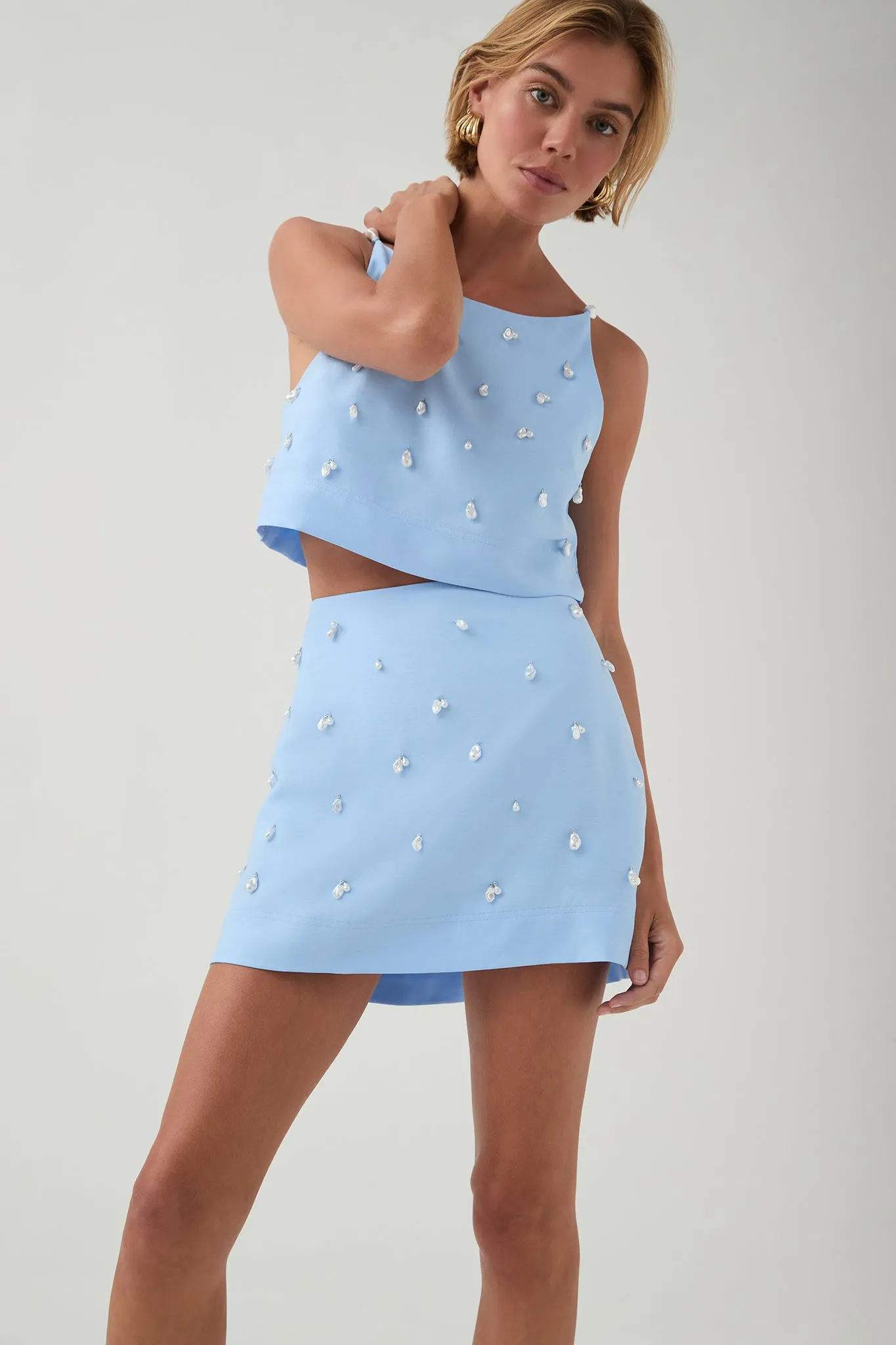 Akoya Mini Skirt sold by Aje