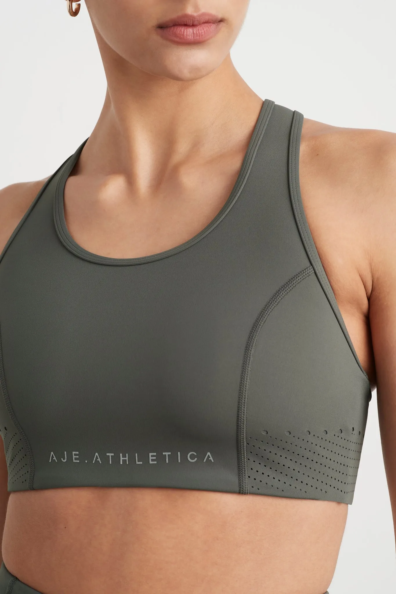 Perforated Racer Sports Bra 339 sold by Aje product image thumbnail 4