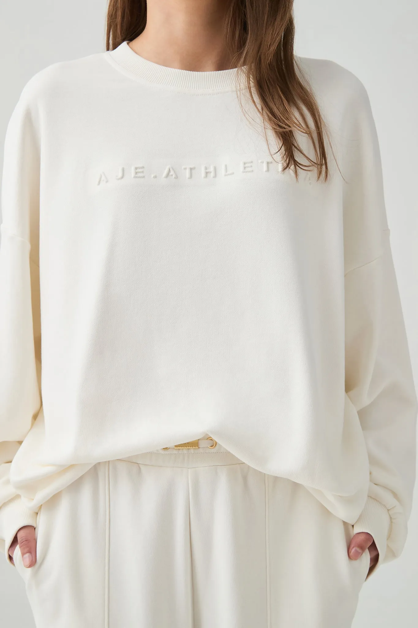 Embossed Logo Crew Sweater 401 sold by Aje product image thumbnail 3