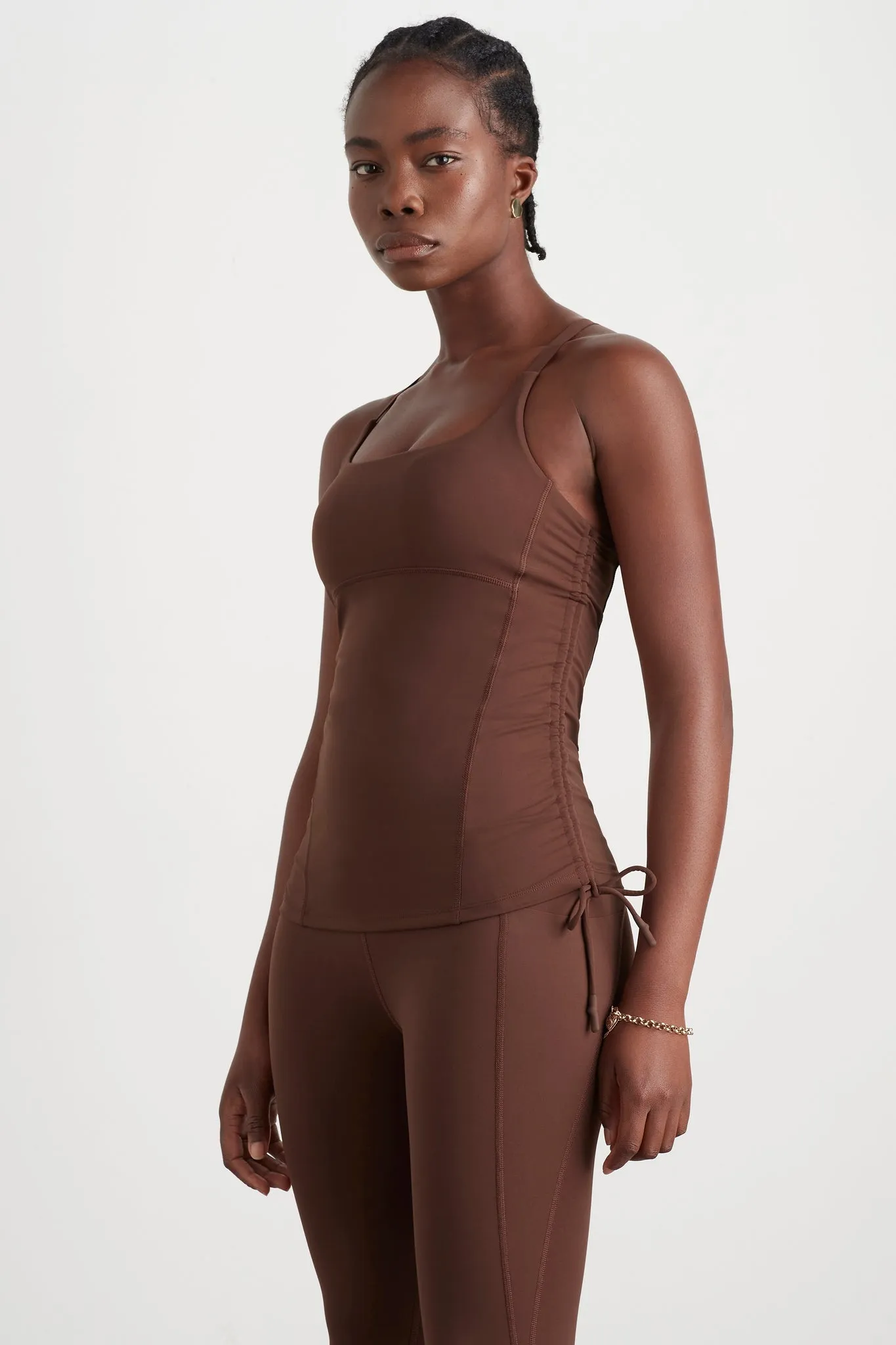 Drawcord Racerback Tank 128 sold by Aje