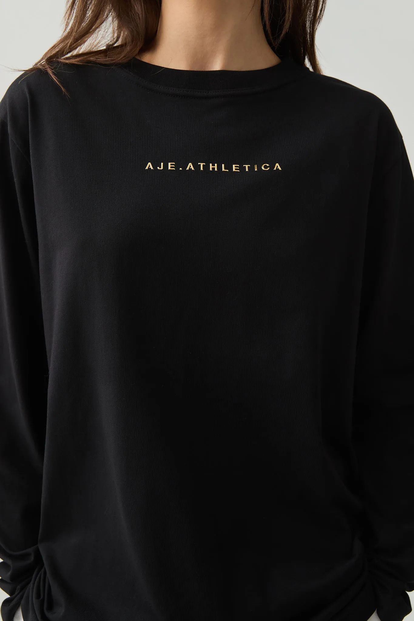 Logo Long Sleeve Boyfriend Tee 102 sold by Aje product image thumbnail 4