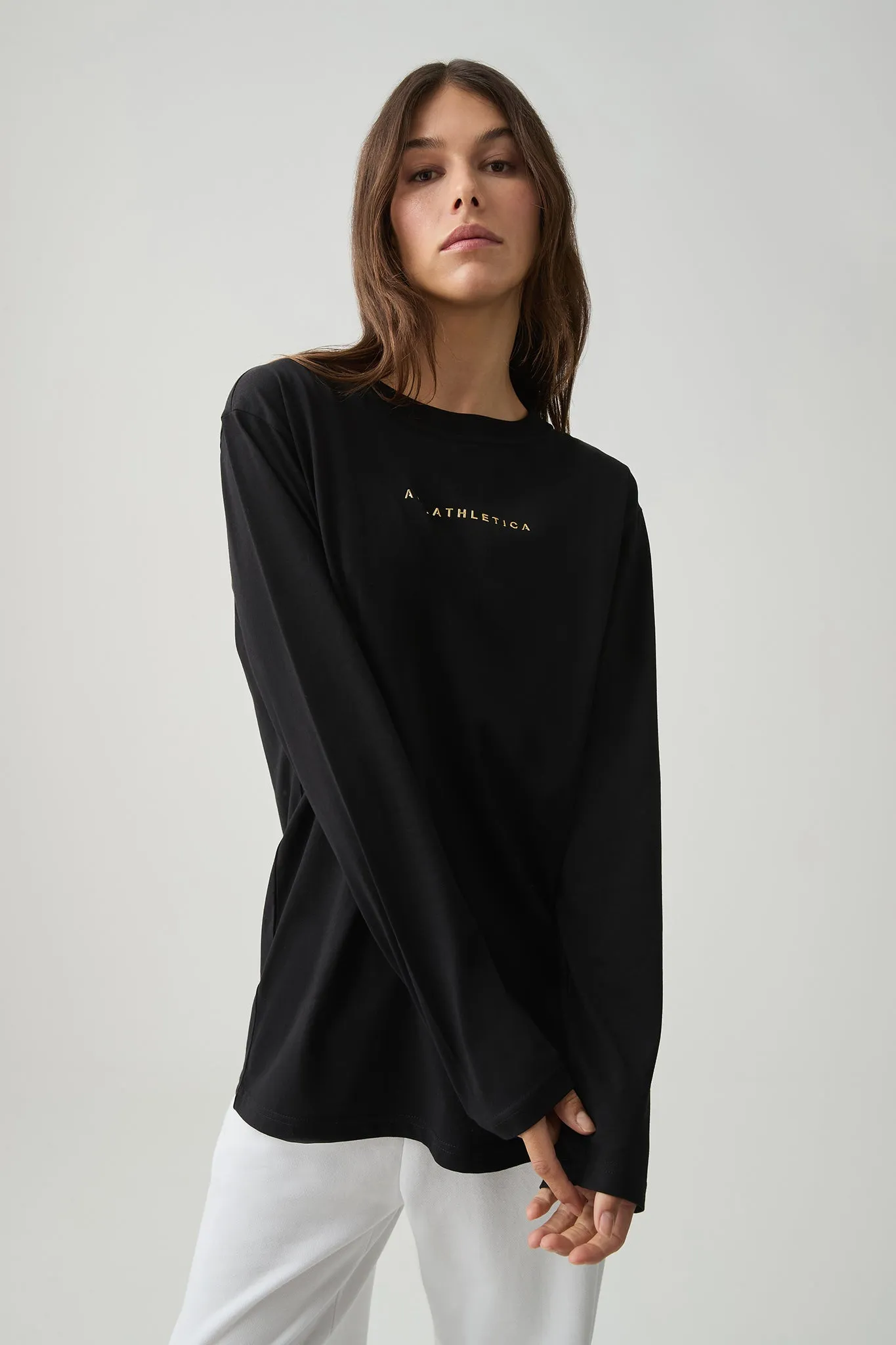 Logo Long Sleeve Boyfriend Tee 102 sold by Aje product image thumbnail 3