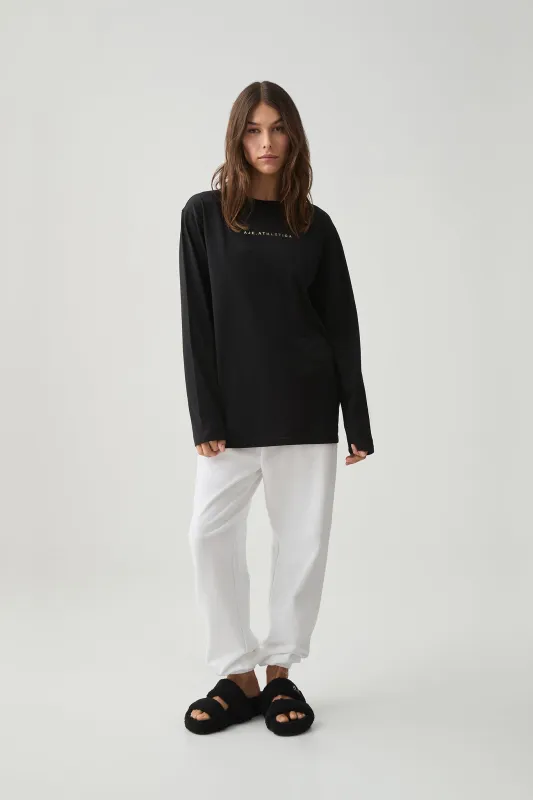 Logo Long Sleeve Boyfriend Tee 102 sold by Aje